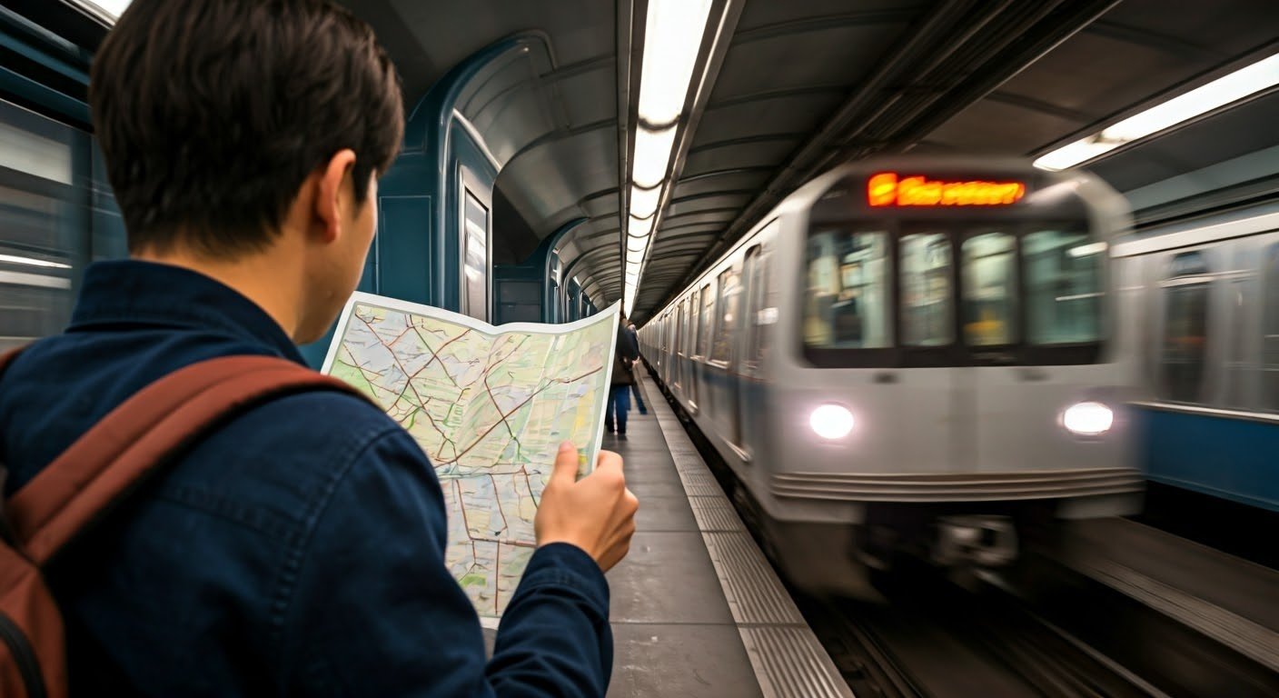 Navigating Montreal Metro system.